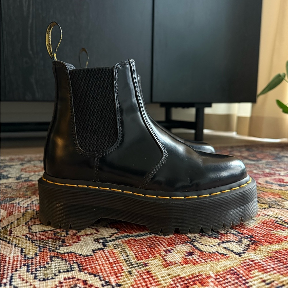 Dr. Martens Black Platform Chelsea Boot